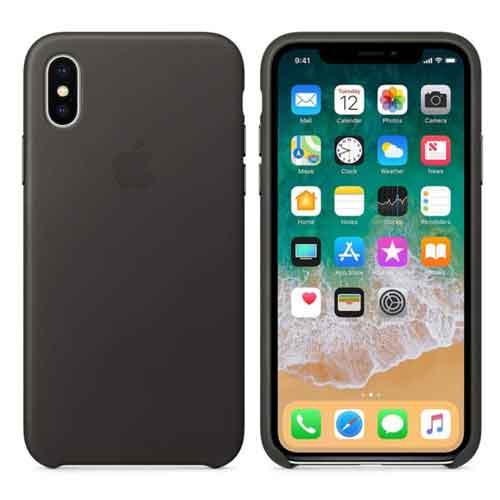 Apple iPhone X Leather Case Charcoal Gray showroom in chennai, velachery, anna nagar, tamilnadu