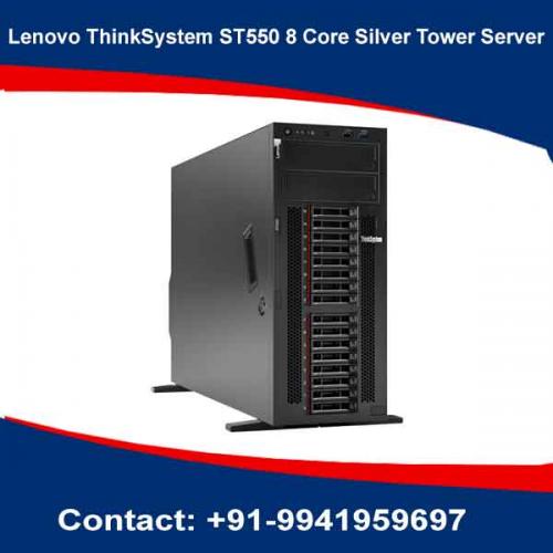 Lenovo ThinkSystem ST550 8 Core Silver Tower Server showroom in chennai, velachery, anna nagar, tamilnadu