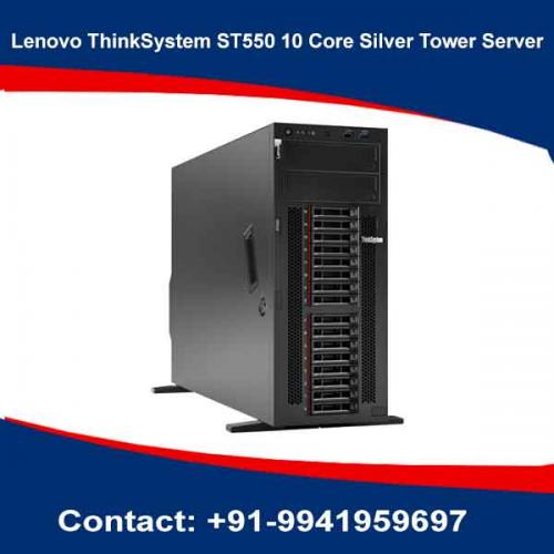 Lenovo ThinkSystem ST550 10 Core Silver Tower Server showroom in chennai, velachery, anna nagar, tamilnadu