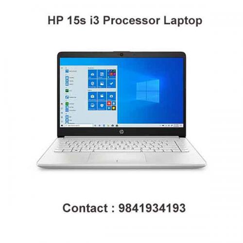 HP 15s i3 Processor Laptop showroom in chennai, velachery, anna nagar, tamilnadu