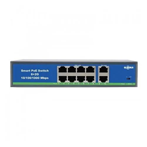 GLobus GNSC IPH4H2 4 Port Mangaed PoE Access Switch Dealer Price in chennai, Tamilnadu, Coimbatore, Kanchipuram, Sriperumbudur, Tiruvallur, Tiruppur