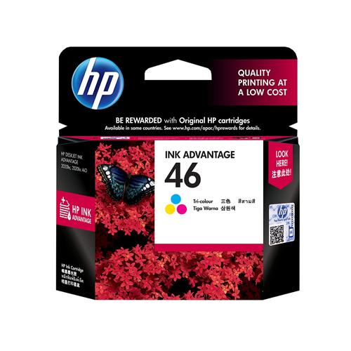 HP 46 CZ638AA Tri color Ink Advantage Cartridge showroom in chennai, velachery, anna nagar, tamilnadu